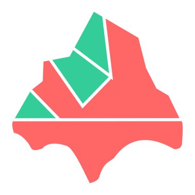 Bir yıldız simgesinin vektör illüstrasyonu