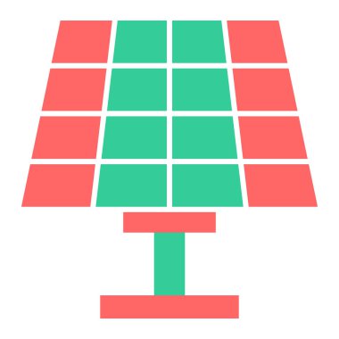 Güneş paneli ikon vektör illüstrasyonu
