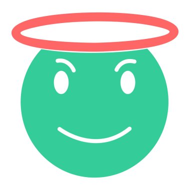 Gülümse ikon vektör illüstrasyonu