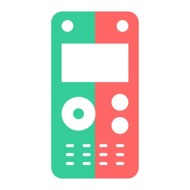 Cep telefonu simgesi, vektör illüstrasyonu