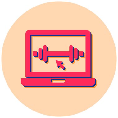 laptop vektör simgesi modern basit tasarım