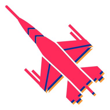 Kırmızı ve beyaz yıldız simgesinin vektör çizimi