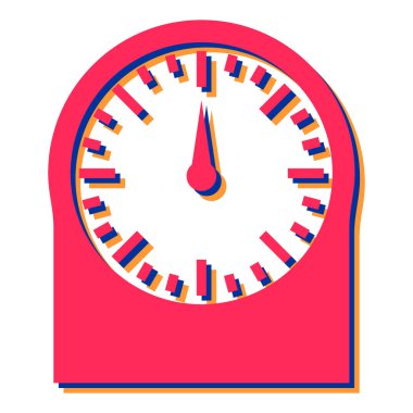 Saat simgesi. vektör illüstrasyonu