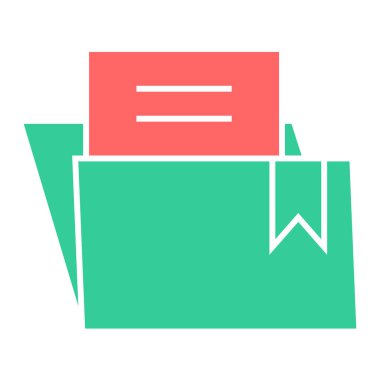 Belge. Web simgesi basit illüstrasyon