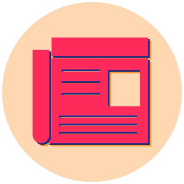 Kitap. Web simgesi basit illüstrasyon