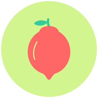 Limon simgesinin vektör illüstrasyonu