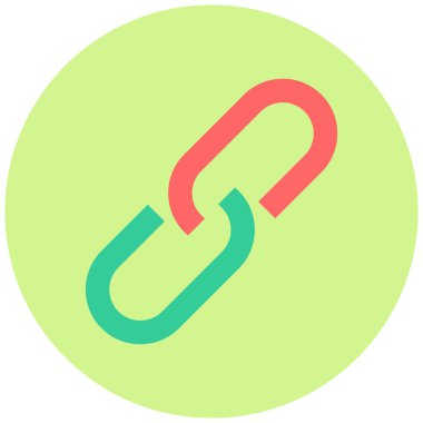 Bağlantı. Web simgesi basit illüstrasyon