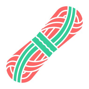 İplik simgesi skein, vektör illüstrasyon basit tasarım 