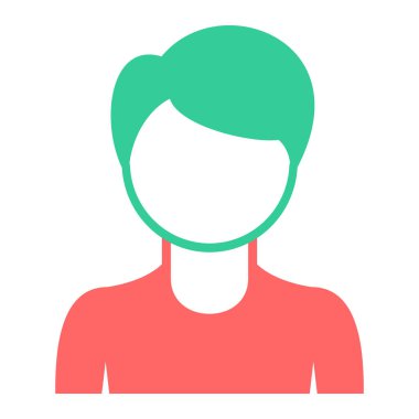 Kadın avatar. Web simgesi