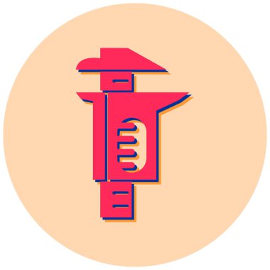 Dairesel bir simgenin vektör illüstrasyonu