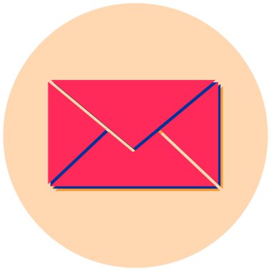 E- posta simgesi vektör illüstrasyonu