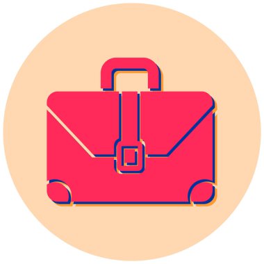 Çanta. Web simgesi basit illüstrasyon