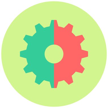 Ayarlar. Web simgesi basit illüstrasyon