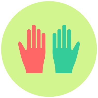 Eldiven. Web simgesi basit illüstrasyon