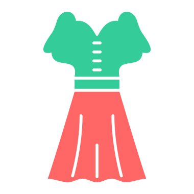 Elbise. Web simgesi basit illüstrasyon