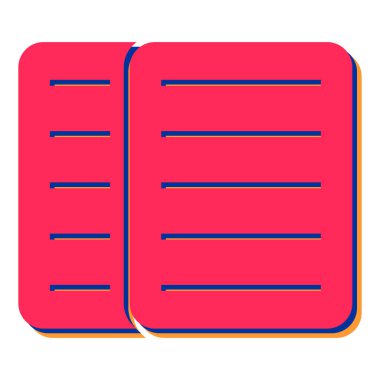 belge simgesi vektör illüstrasyonu