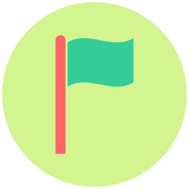 bayrak ikonu vektör illüstrasyonu