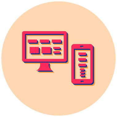 İnternetten alışveriş. Basit resimleme