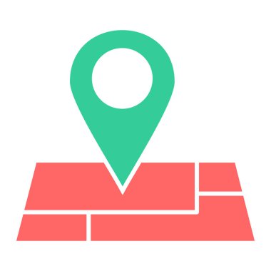 konum simgesi, GPS navigasyon vektör çizimi