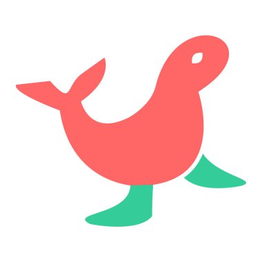 Mühürle. Web simgesi basit illüstrasyon