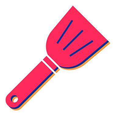 Web ve mobil uygulama tasarımınız için beyaz arkaplanda izole edilmiş fırça simgesi vektörü, el çizimi logosu konsepti