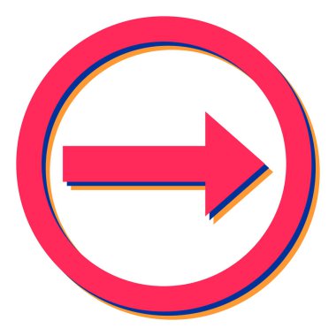 ok simgesi vektör illüstrasyonu