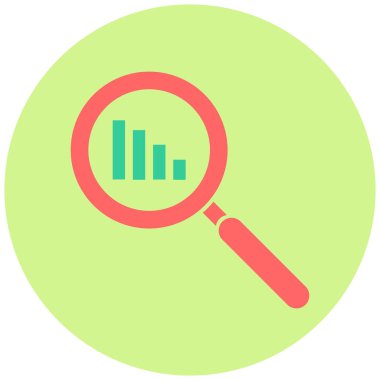 Analiz ikonu. Basit resimleme