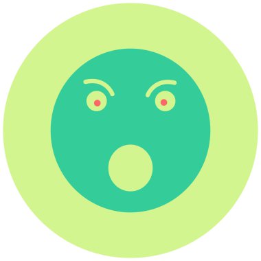 Şaşırmış yüz ifadeleri. Web simgesi