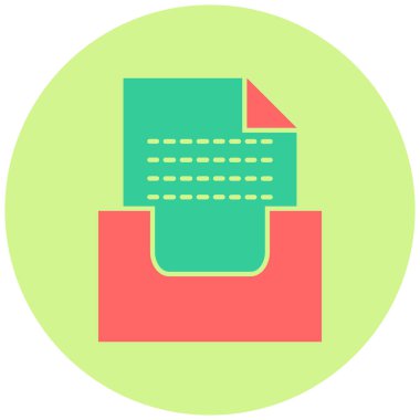 Arşiv simgesi. Basit resimleme