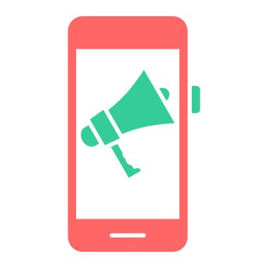 mobil pazarlama vektör simgesi