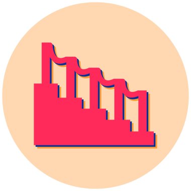 Bir grafiğin düz tasarımının vektör çizimi