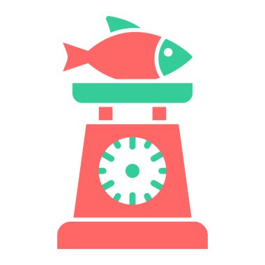 ağırlık ölçekli vektör illüstrasyonu