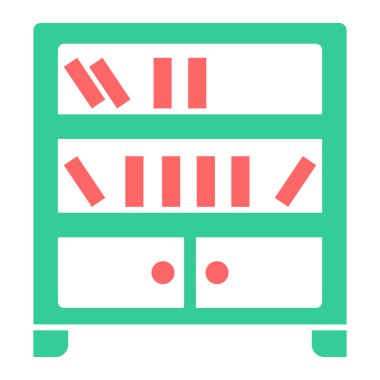 Dolap. Web simgesi basit illüstrasyon