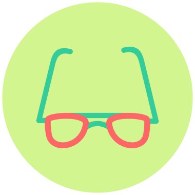 Optik. Web simgesi basit illüstrasyon