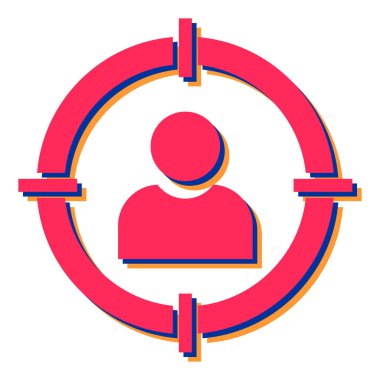 hedef simge vektör illüstrasyonu