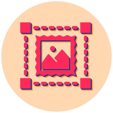 resim simgesi, vektör illüstrasyonu basit tasarım 