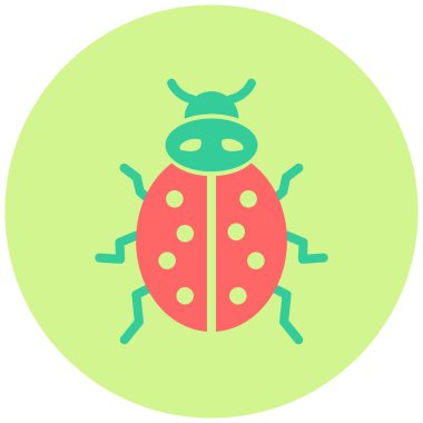 Uğur kuşu vektör simgesi simgesi