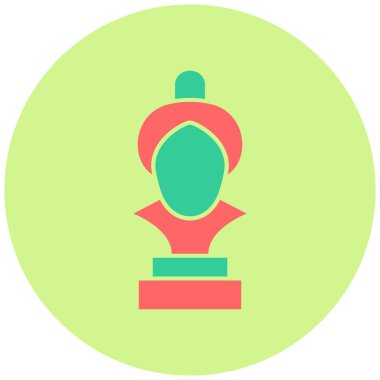 Heykel simgesinin vektör illüstrasyonu