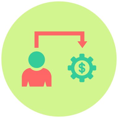 Fırsat düz vektör simgesi