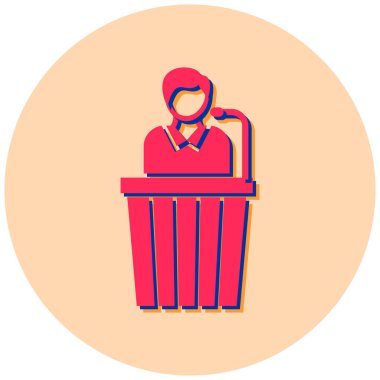 Düz ikon erkek ve kadın vektör çizimi