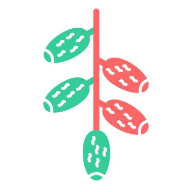 Yiyecek ve içecek ikonunun vektör illüstrasyonu