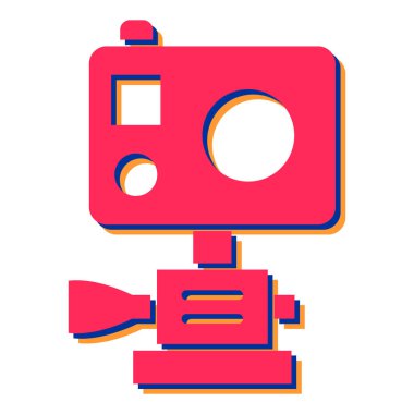 kamera simgesi vektör illüstrasyonu