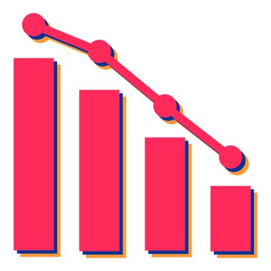 grafik simgesinin vektör illüstrasyonu