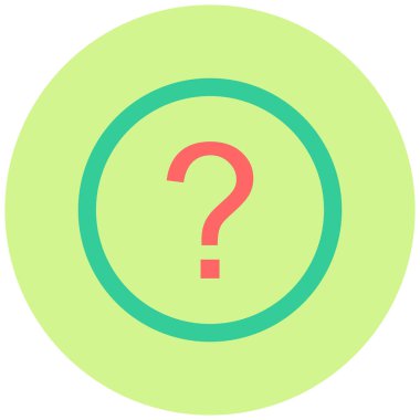 Soru işareti. Web simgesi