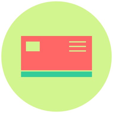 Ziyaret kartı. Basit resimleme