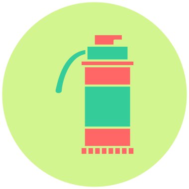 Duman Bombası simgesinin vektör illüstrasyonu