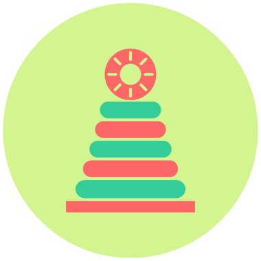 Yığın düz vektör simgesi