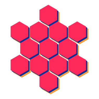 bal peteği ikonu vektör illüstrasyonu