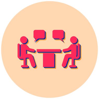 Sohbet. Web simgesi basit illüstrasyon