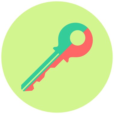 anahtar vektör simgesi modern basit illüstrasyon